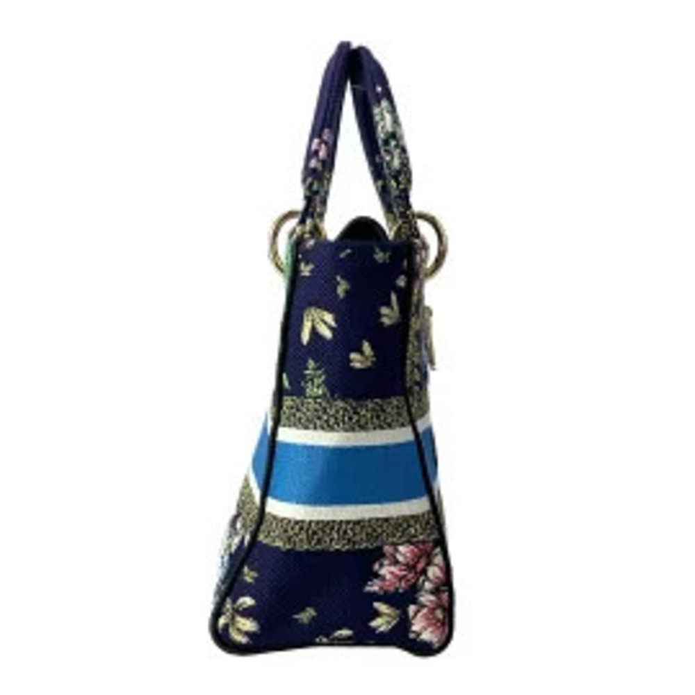 Christian Dior Lady Bag Handbag Constellation Flower Embroidery Astrology Dark